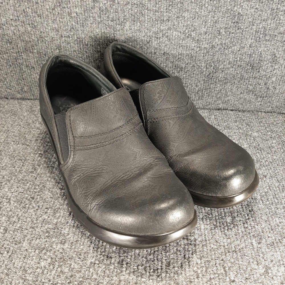 Ariat Shoes Women's Expert Clog Black Leather Slip On Wedge Heels 8B  10004757